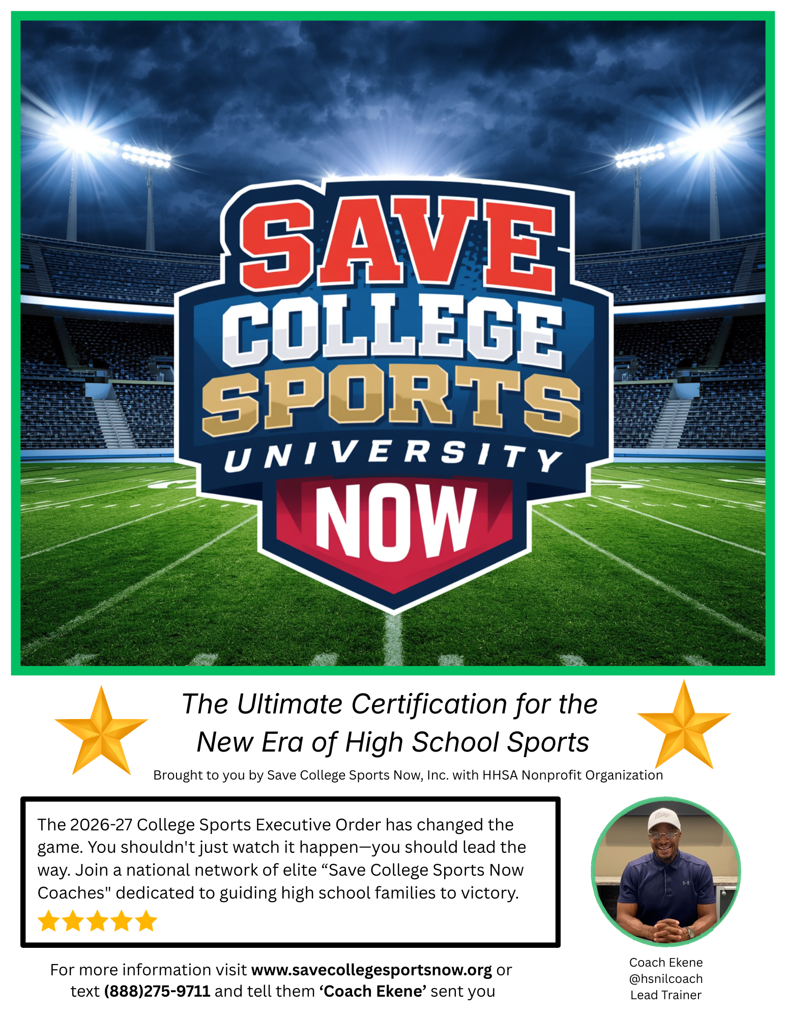 Save College Sports Now University Membership
